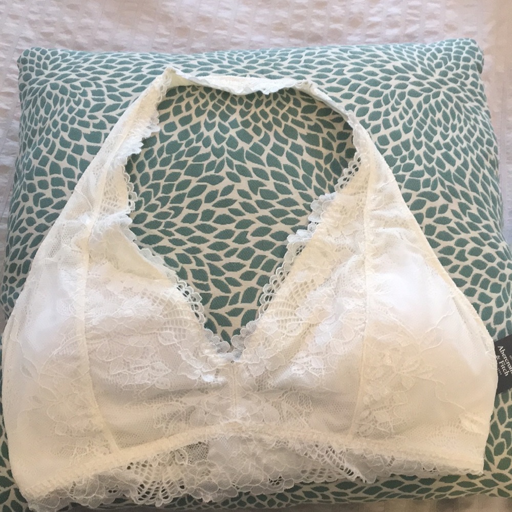 Lace halter bralette